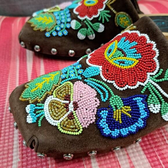 Free Lance Paris Sandals Floral Summer Women Size 38 / US 8 - Picture 9 of 13